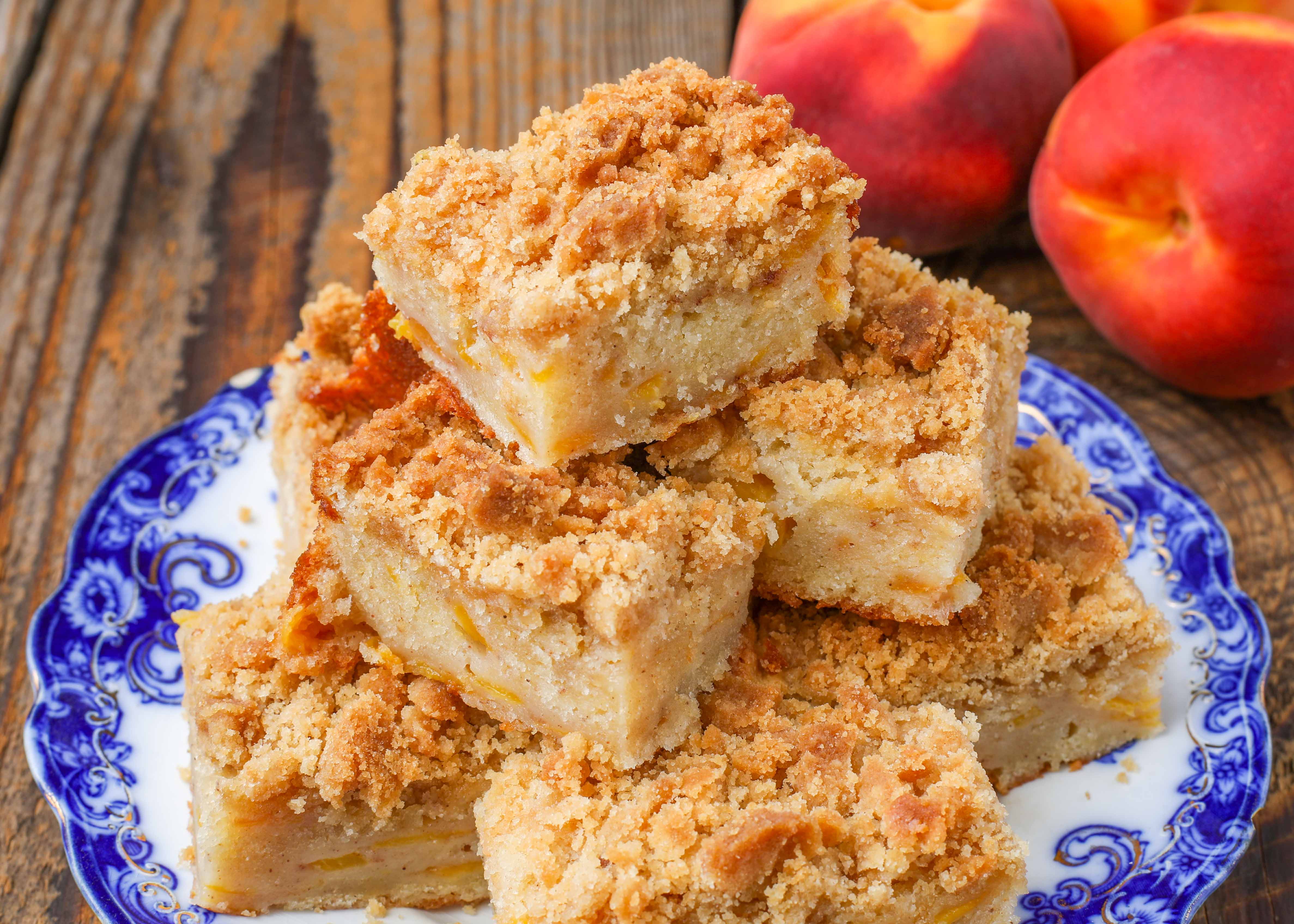 Irresistible Peach Coffee Cake with Buttery Streusel